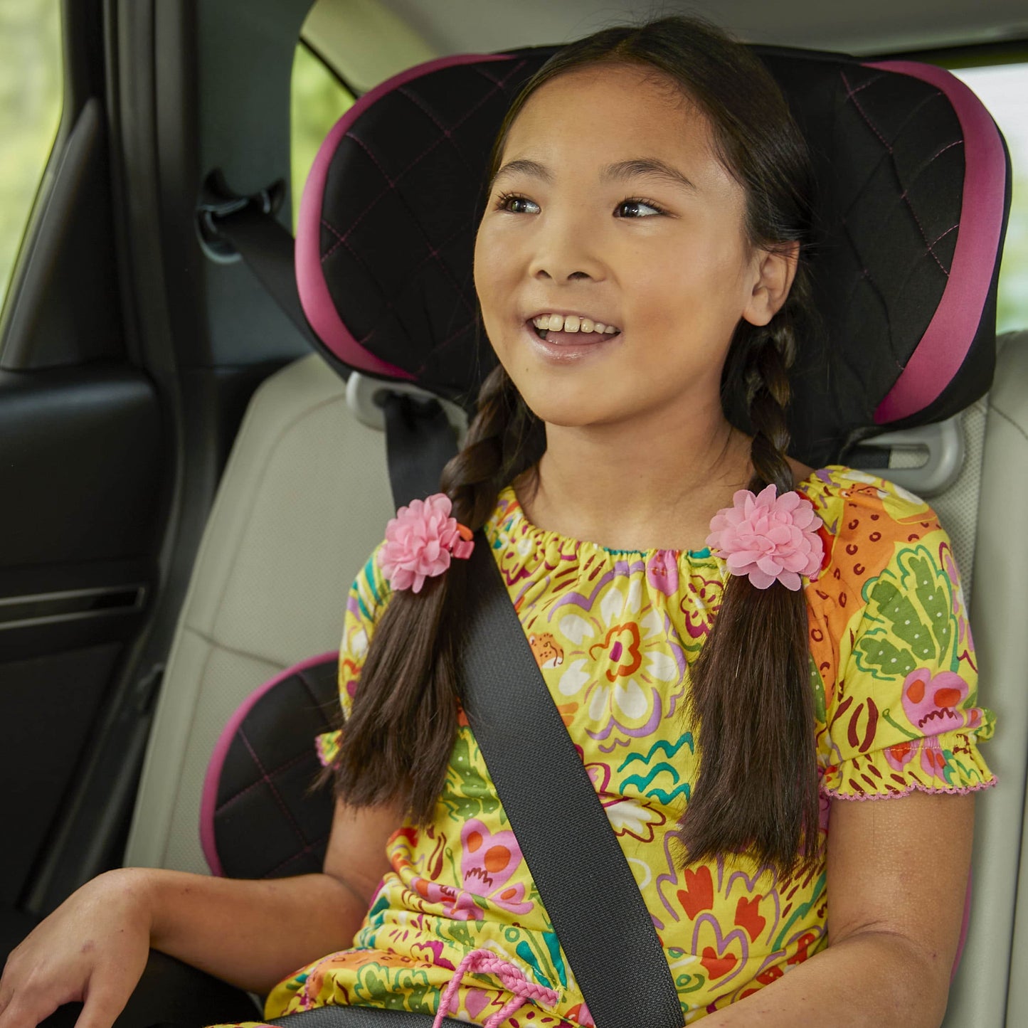 (3 Pack) Pronto Trend Belt-Positioning Booster Car Seat, Violet Diamonds, Toddler, Unisex