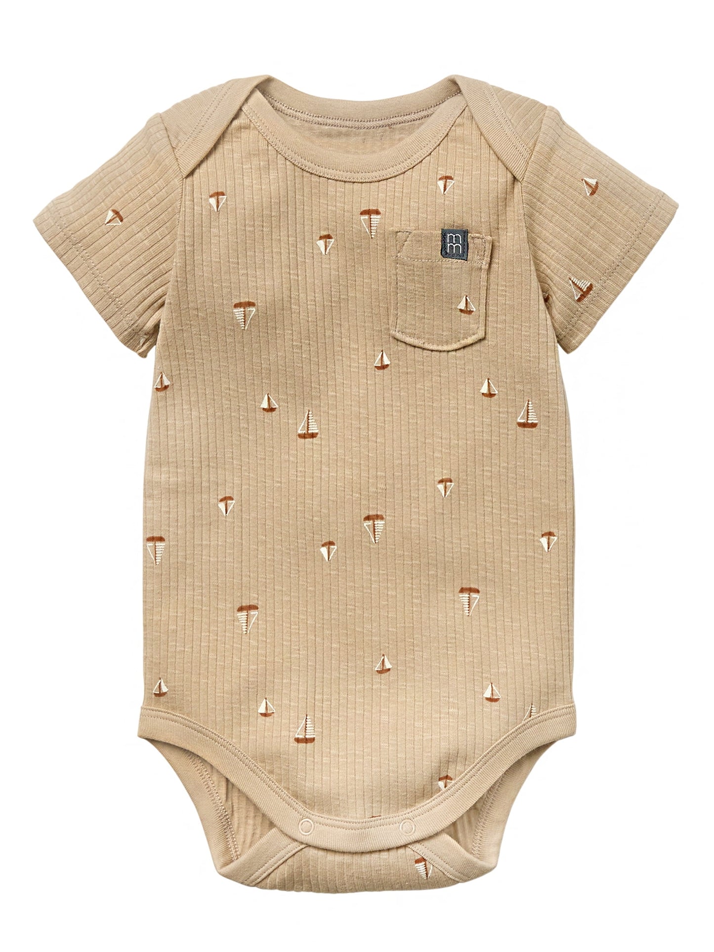 by Gerber Baby Neutral Organic 3-Pack Short Sleeve Bodysuits, 0/3 Months - 24 Months