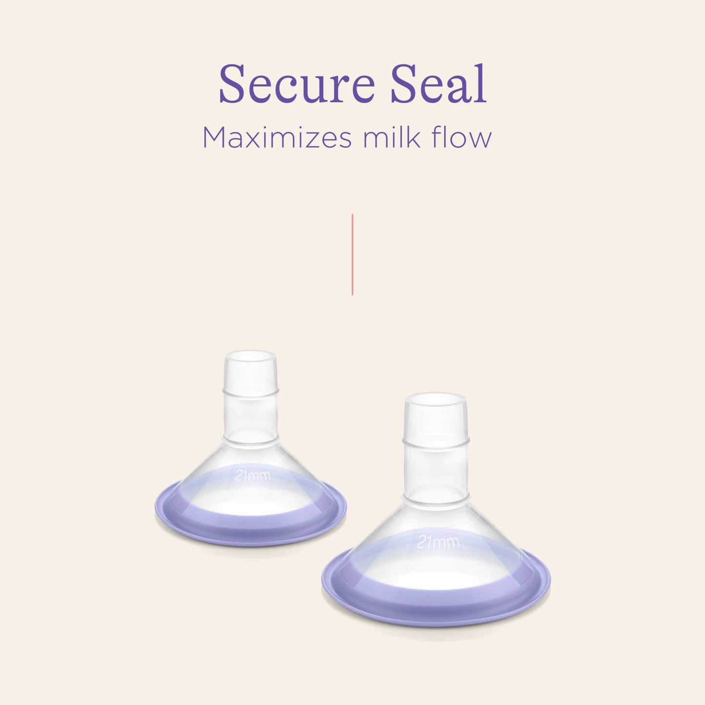 Comfortfit Breast Pump Flanges 21Mm, 2 Ct