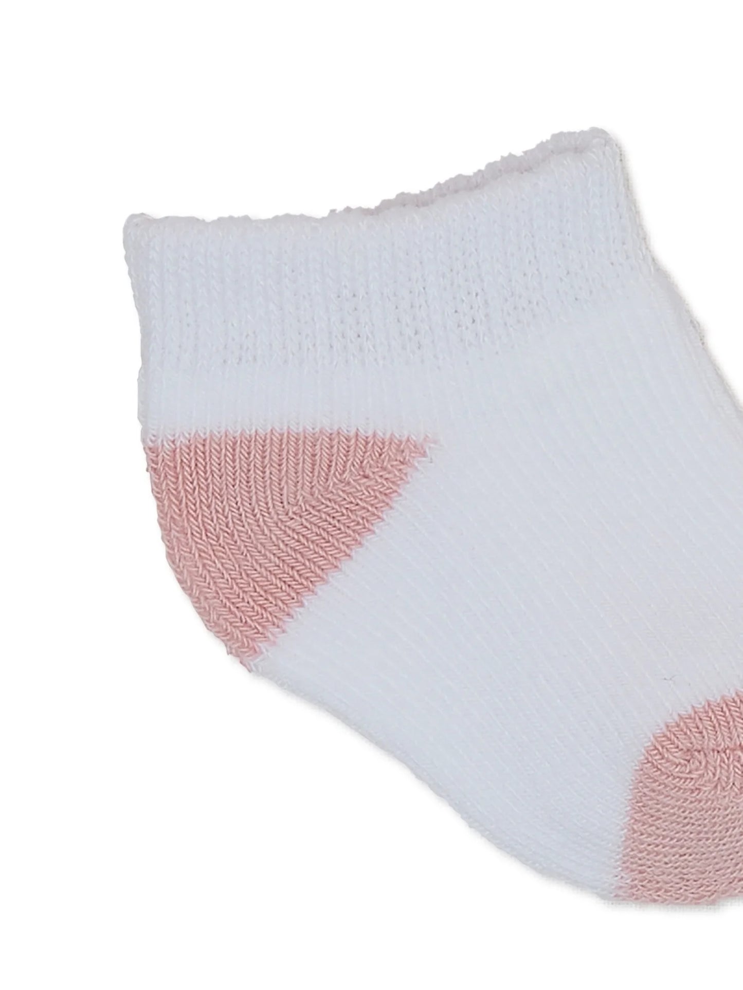 , Infant Baby Girl Terry Lowcut Socks, 6 Pack, Sizes 0-12 Months