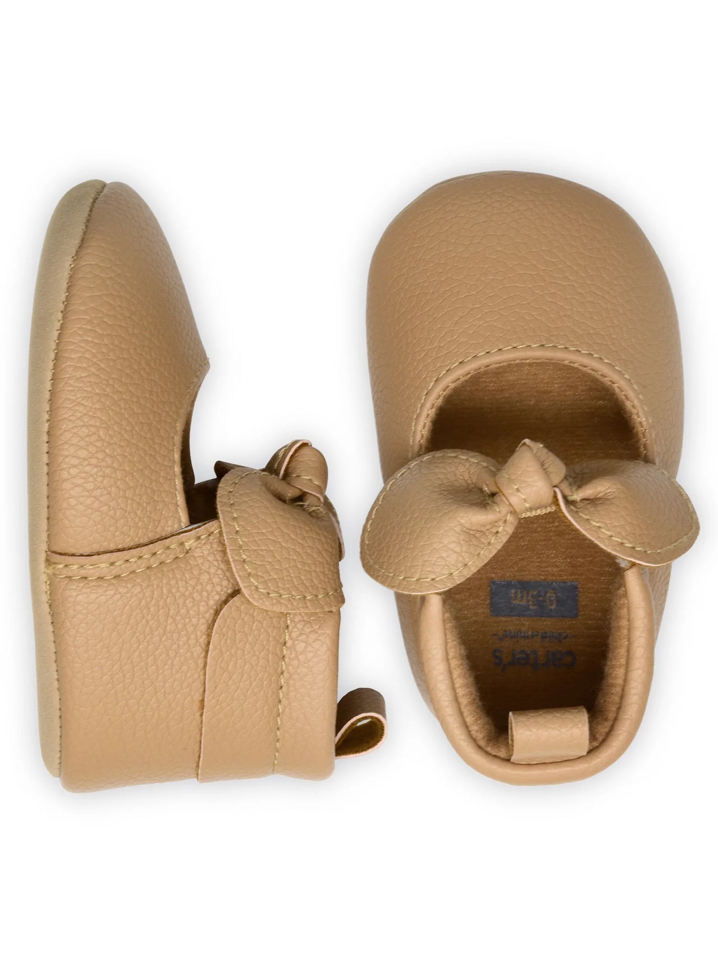 , Infant Girl Bow Moccasin Shoe, Size 0-24 Months