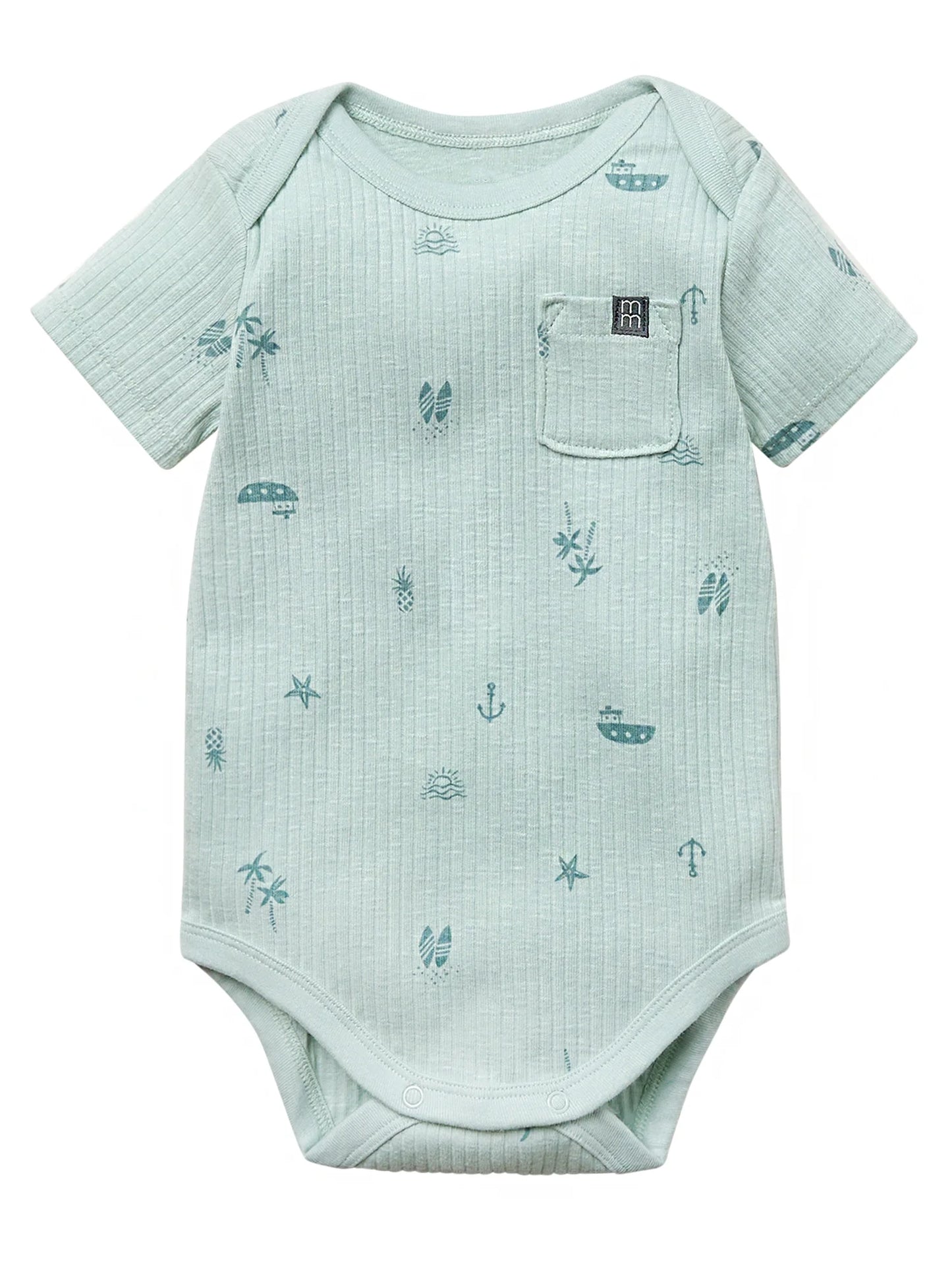 by Gerber Baby Neutral Organic 3-Pack Short Sleeve Bodysuits, 0/3 Months - 24 Months