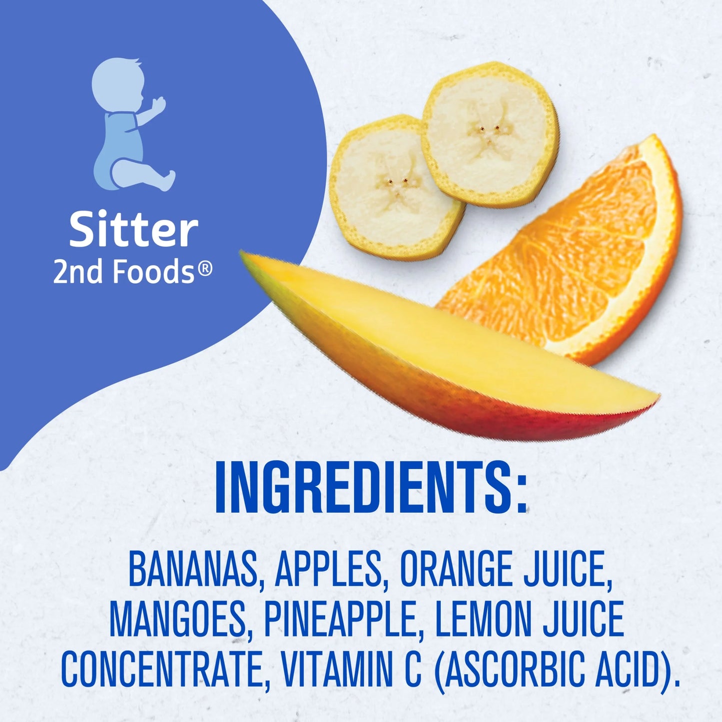 2Nd Foods Baby Food, Banana Orange Medley, 4 Oz Tubs (2 Pack)