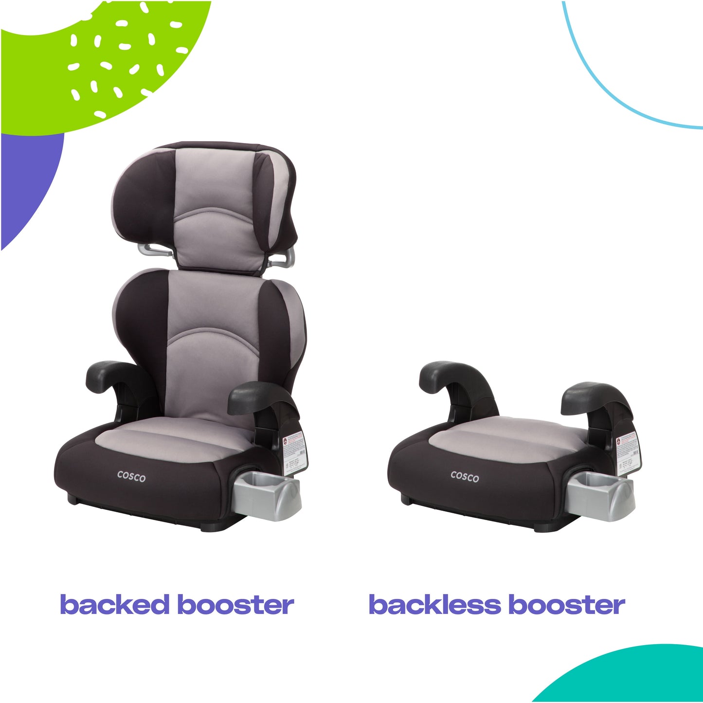 (3 Pack) Pronto Trend Belt-Positioning Booster Car Seat, Violet Diamonds, Toddler, Unisex