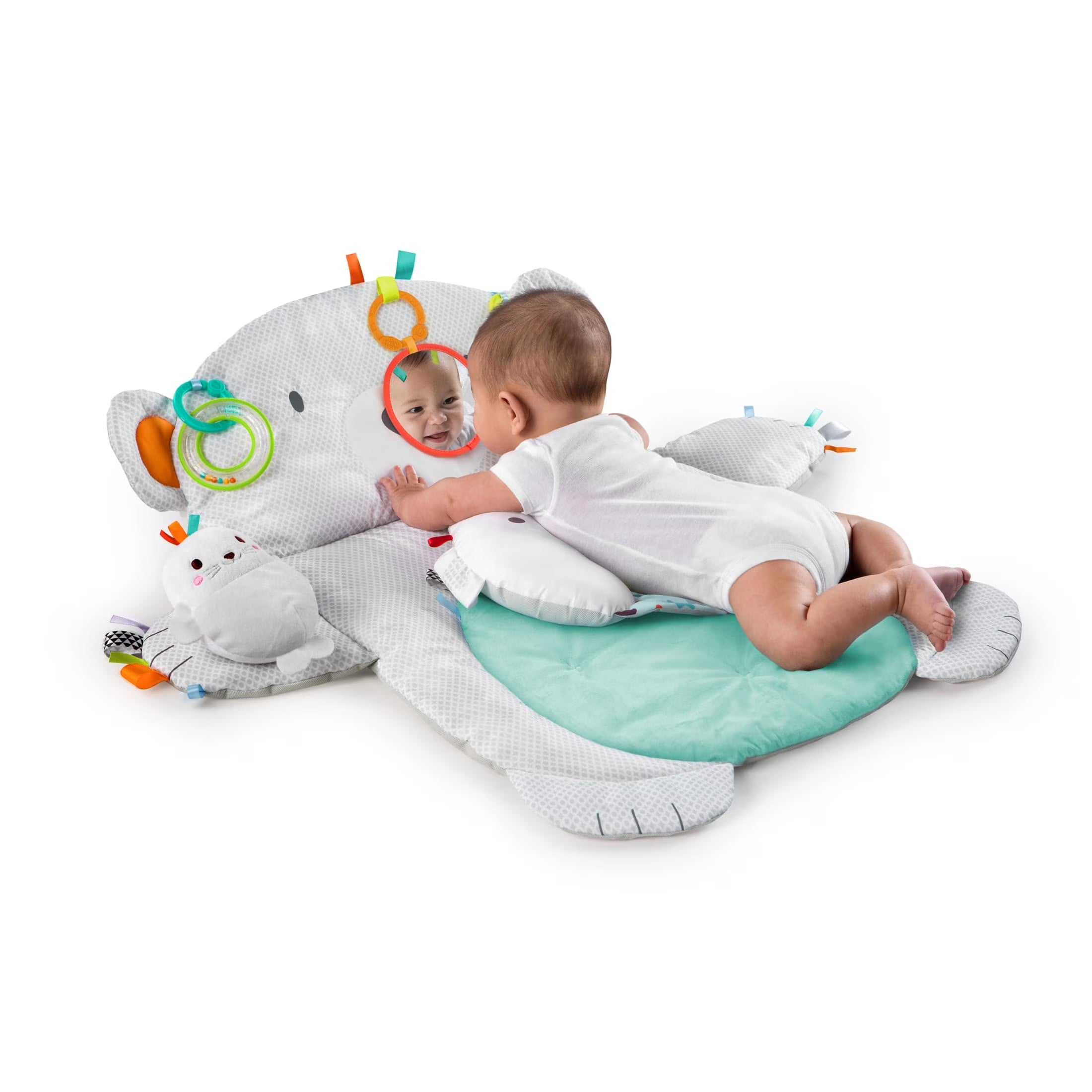 Tummy Time Prop & Play Baby Activity Mat for Infants, Polar Bear, Unisex