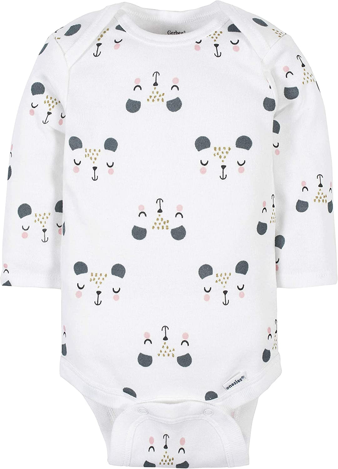 Baby Girls 6-Pack Long-Sleeve Onesies Bodysuits