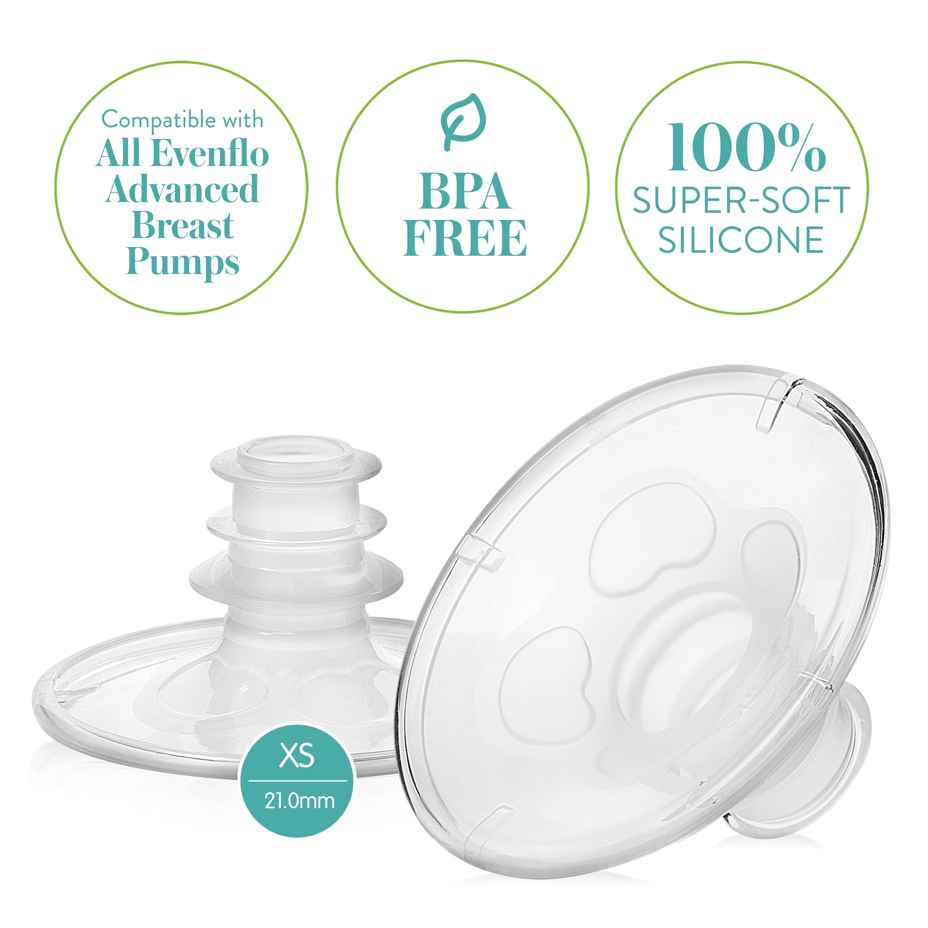 Evenflo Advancedfit Flange System Replacement Accessories, X-Small 21Mm, 2 Pack