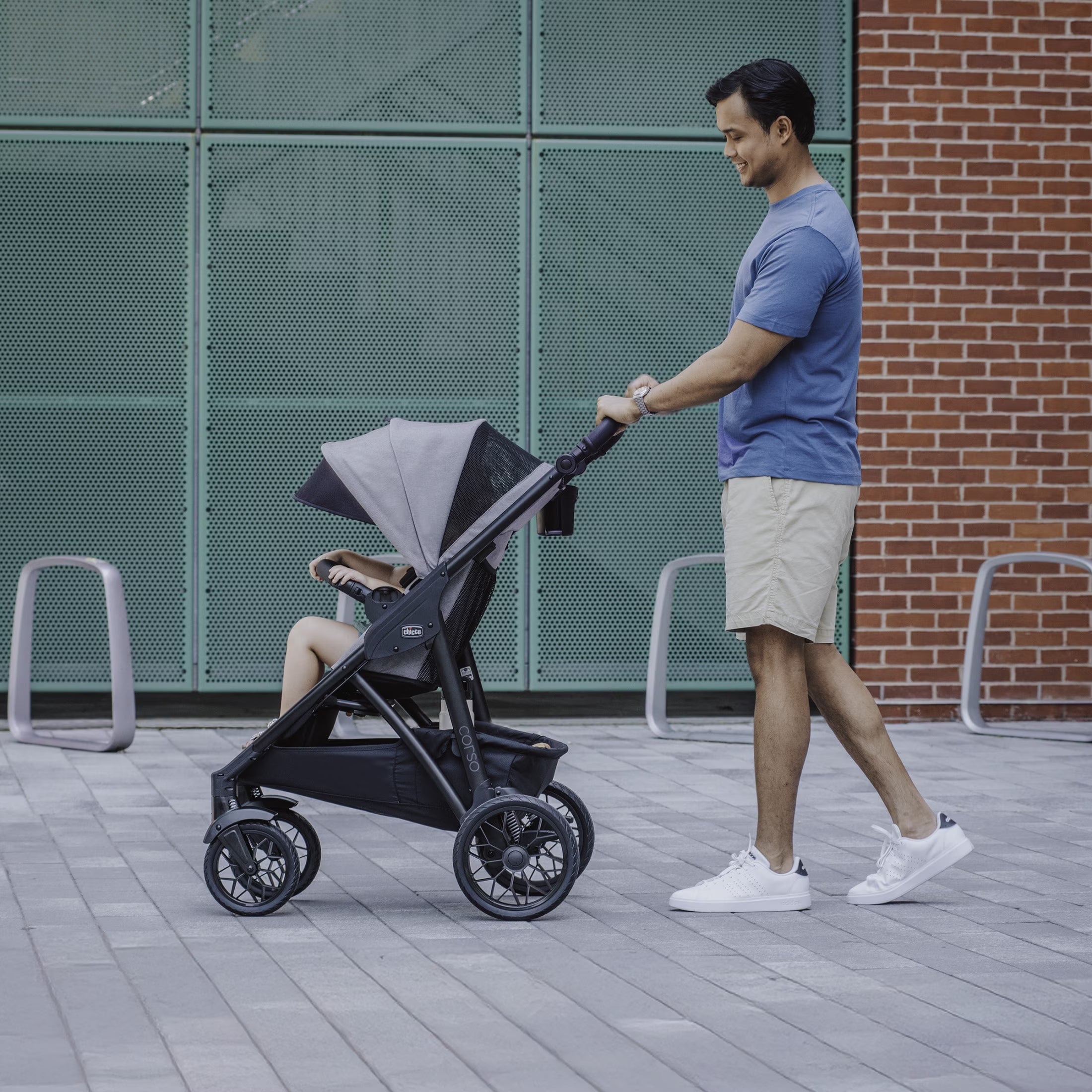 Corso® LE Cleartex® Modular Travel System with Keyfit® Max Cleartex® Infant Car Seat - Canyon (Grey), New