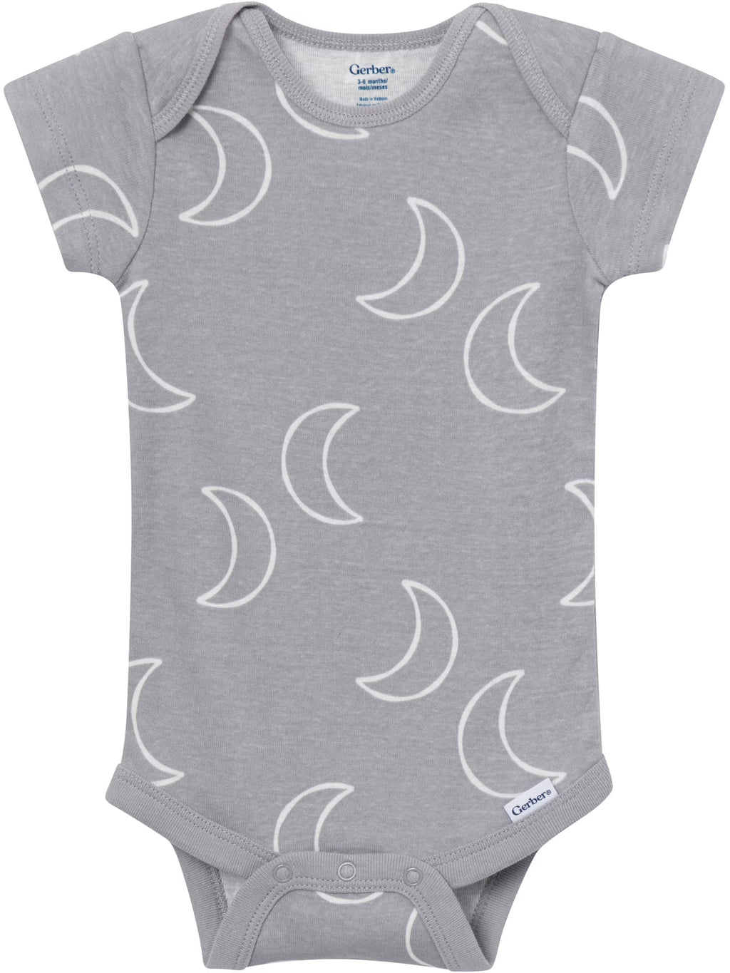 Baby Neutral Short Sleeve Onesies, 8-Pack, Sizes 0/3 Newborn - 12 Months