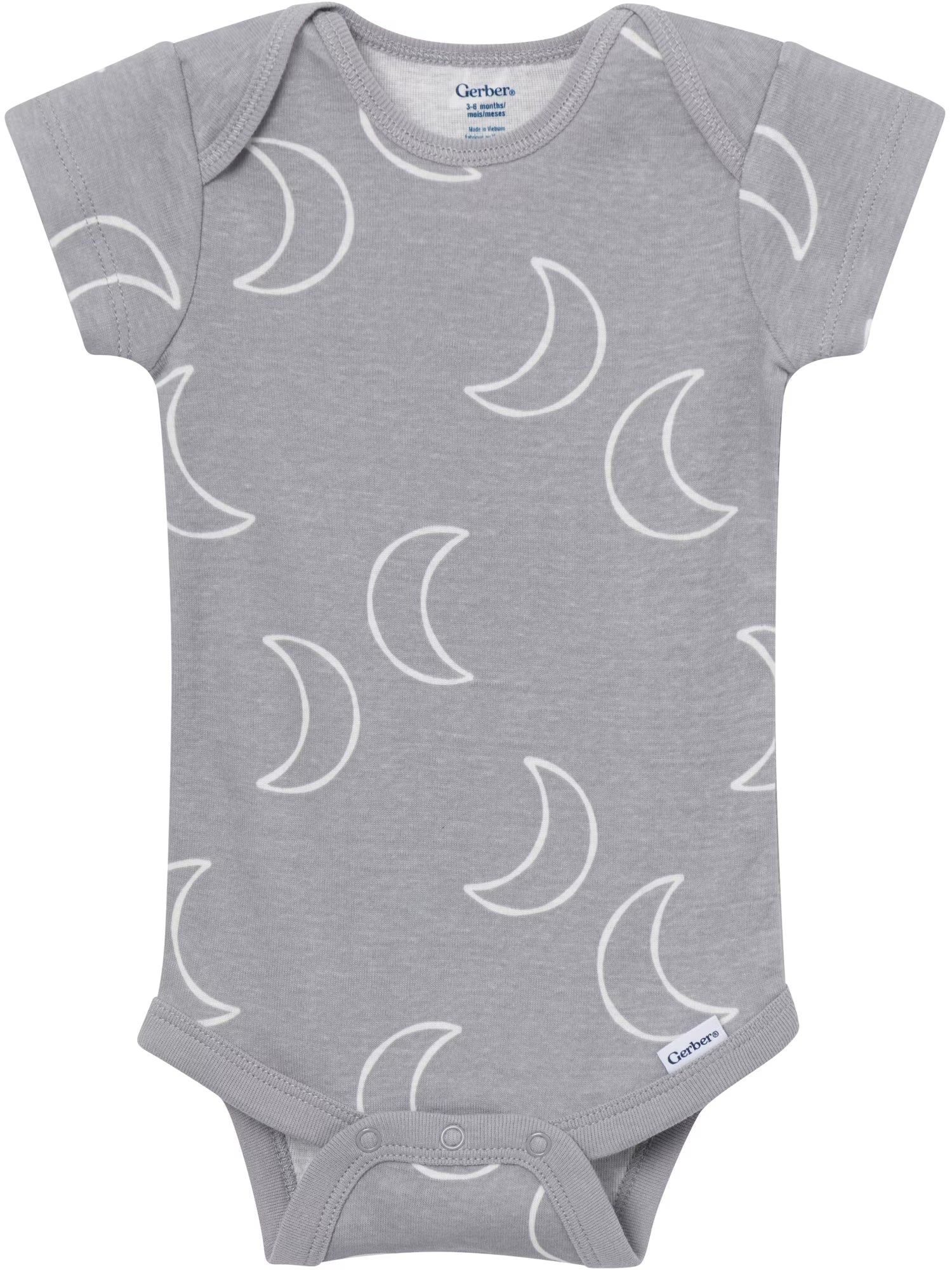 Baby Neutral Short Sleeve Onesies, 8-Pack, Sizes 0/3 Newborn - 12 Months