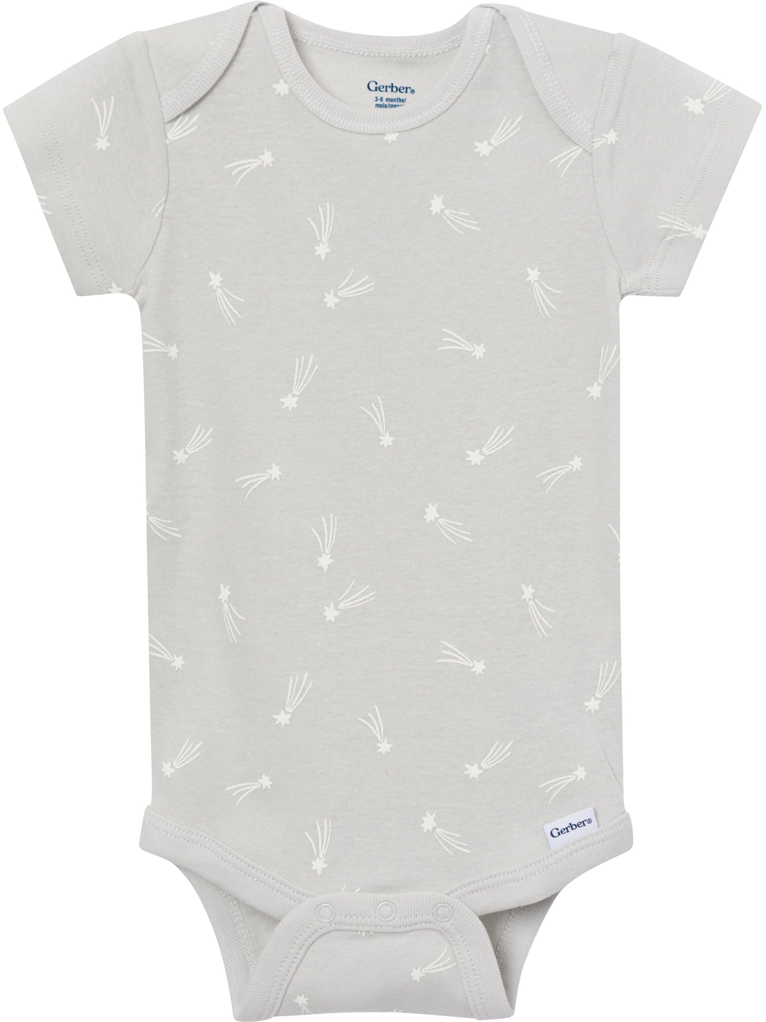 Baby Neutral Short Sleeve Onesies, 8-Pack, Sizes 0/3 Newborn - 12 Months