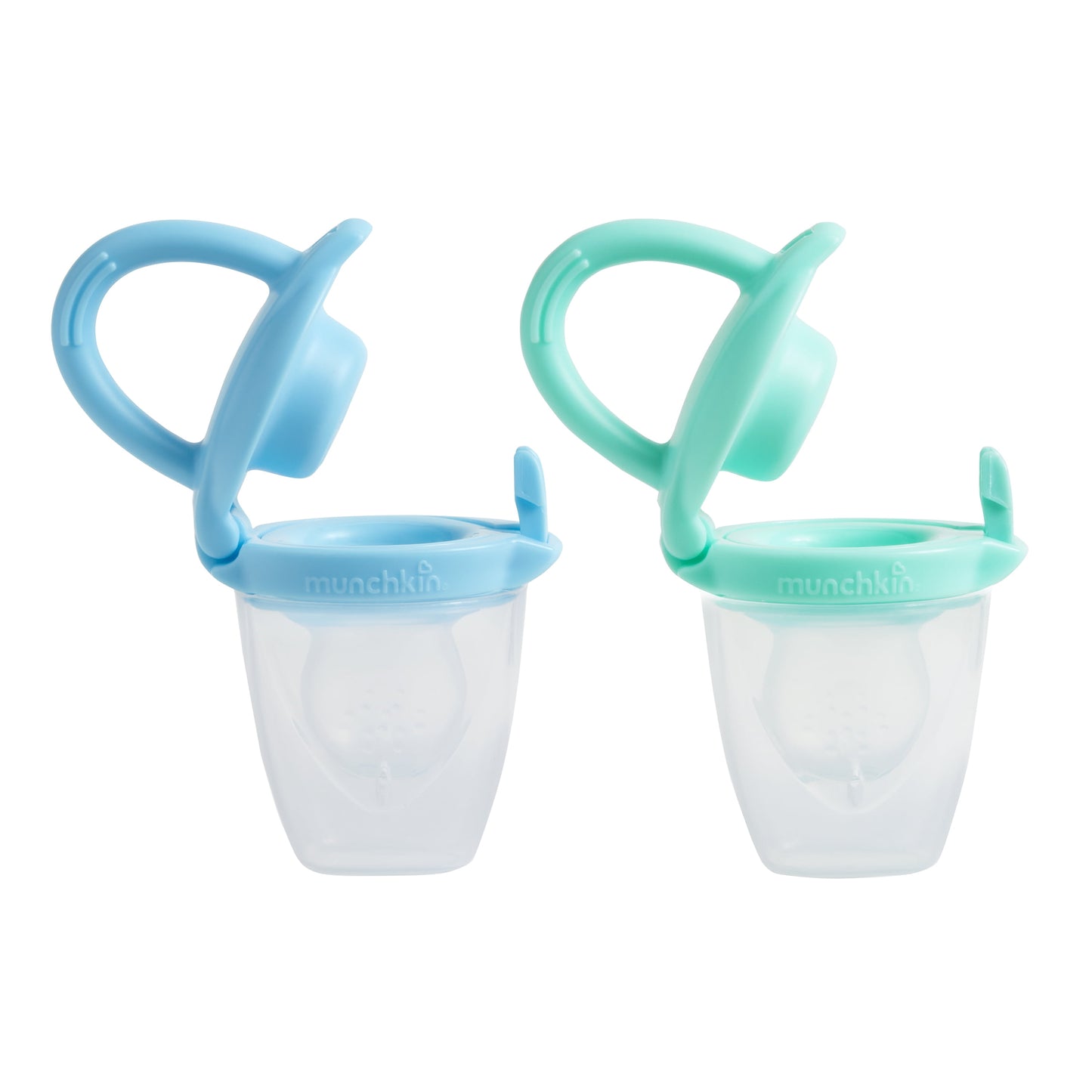 ® Silicone Infant Baby Food Feeder, Blue/Mint, Unisex, 2 Pack