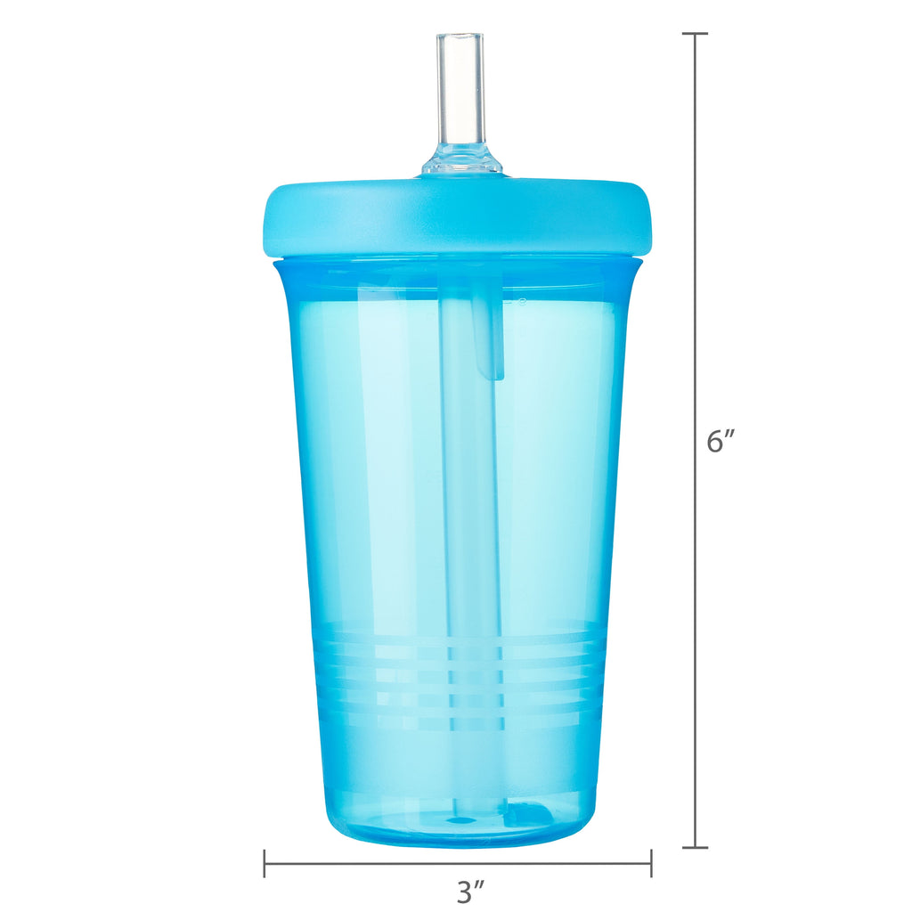 Easy Sip Straw Cup 6 Months+, Blue, 9 Fl Oz, 1 Count, 6 Months+