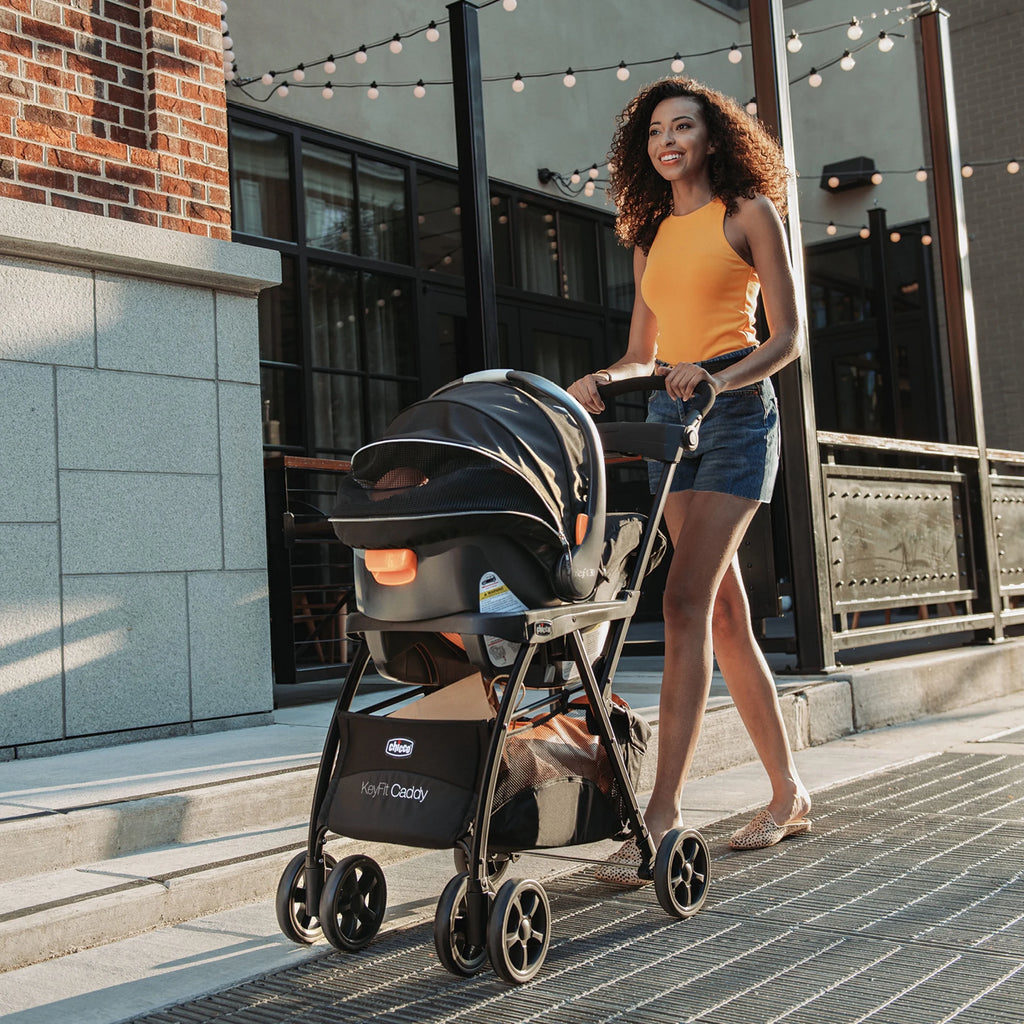 Keyfit Caddy Frame Stroller - Black (Black), New