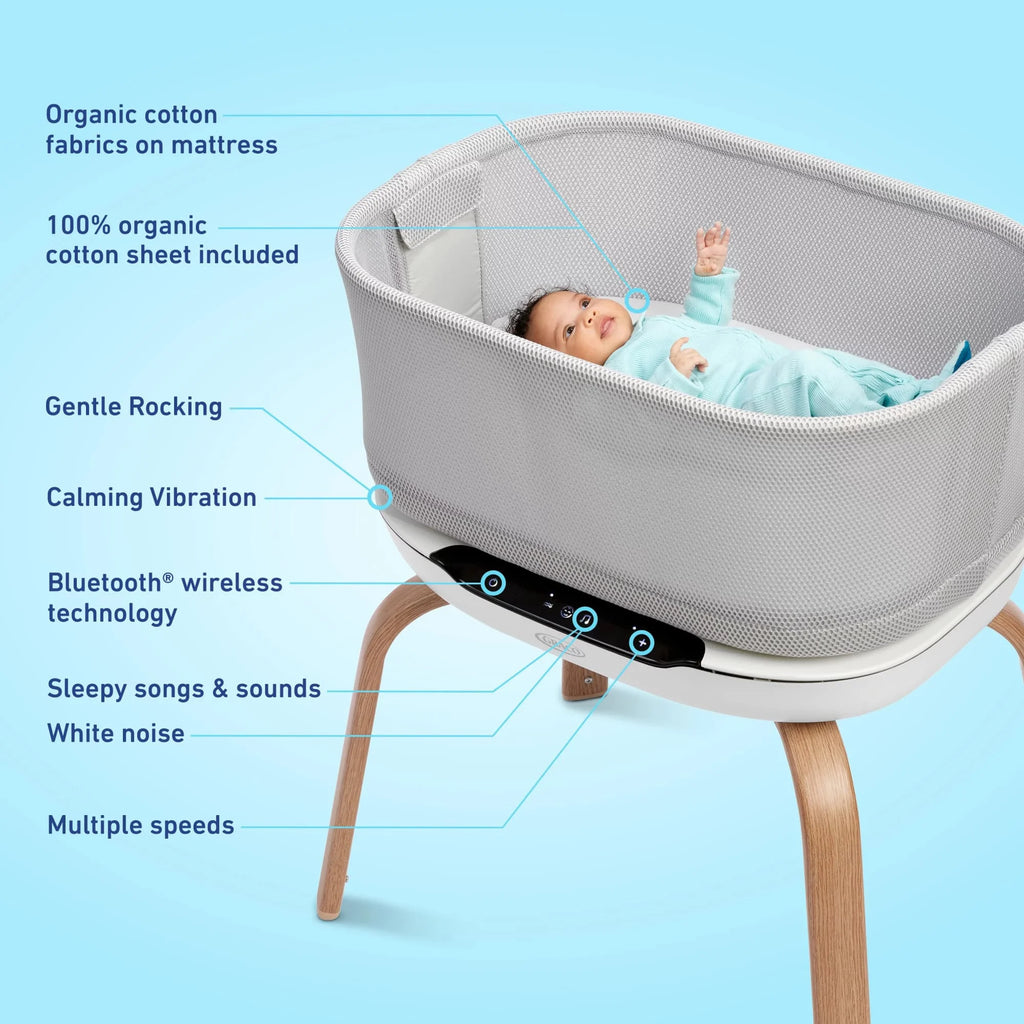 Smartsoothe Newborn Bassinet, Luna