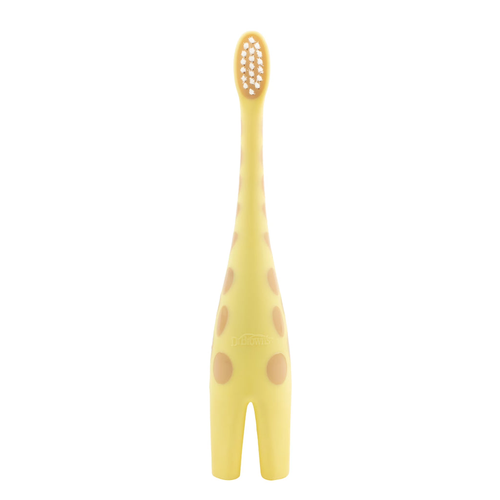 Infant-To-Toddler Training Toothbrush, Soft for Baby'S First Teeth, Giraffe, 0-3 Years