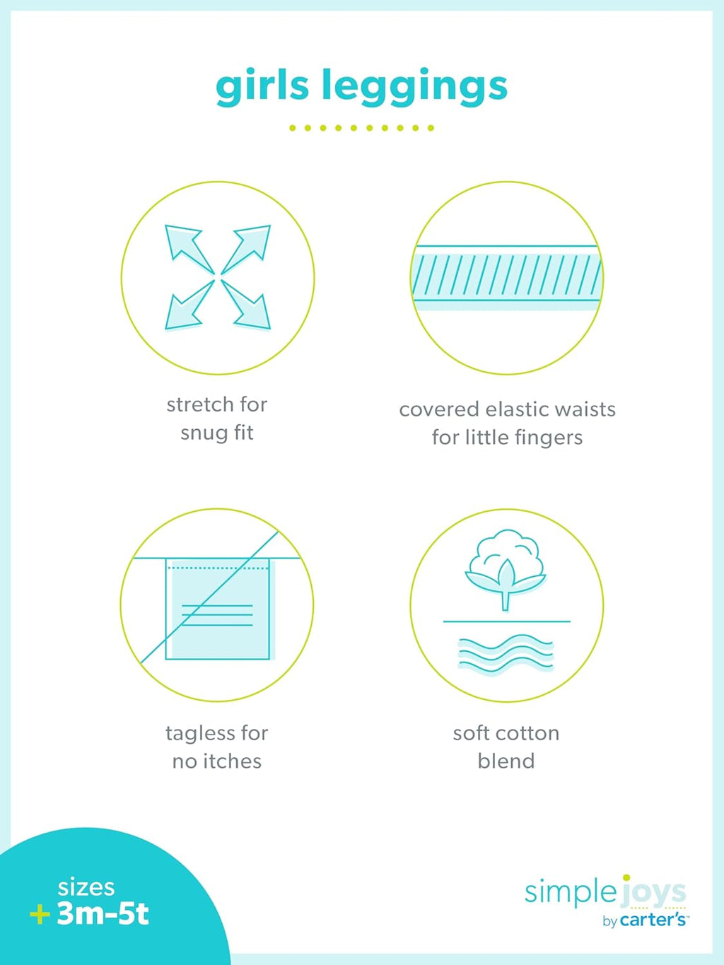 Baby Girls' 4-Pack Pant