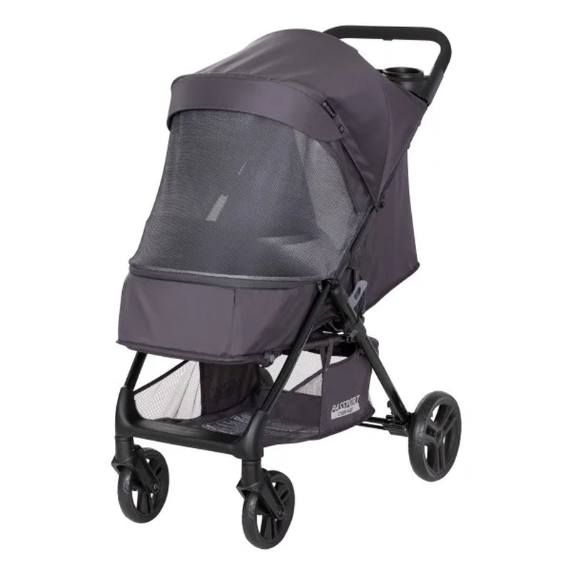 Baby Trend Passport Carriage Stroller with Privacy Net, Silver Sky Grey