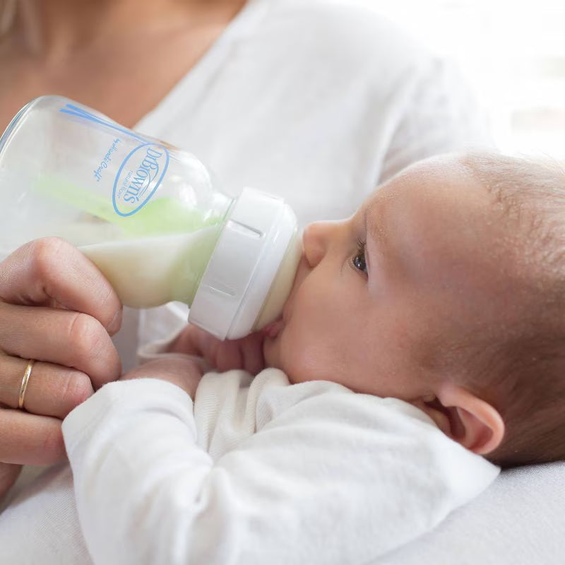Dr. Brown'S Options+ Wide-Neck Anti-Colic Glass Baby Bottle - 2Pk