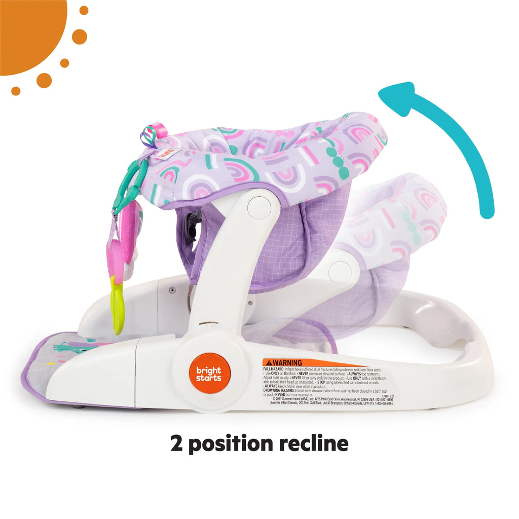 Learn-To-Sit 2-Position Floor Seat - Purple Paradise, Unisex, Infant