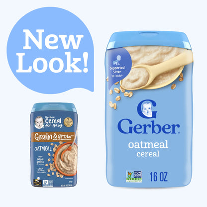 Stage 1 Baby Food, Baby Oatmeal Cereal, 8G Whole Grains, Infant Cereal 16 Oz