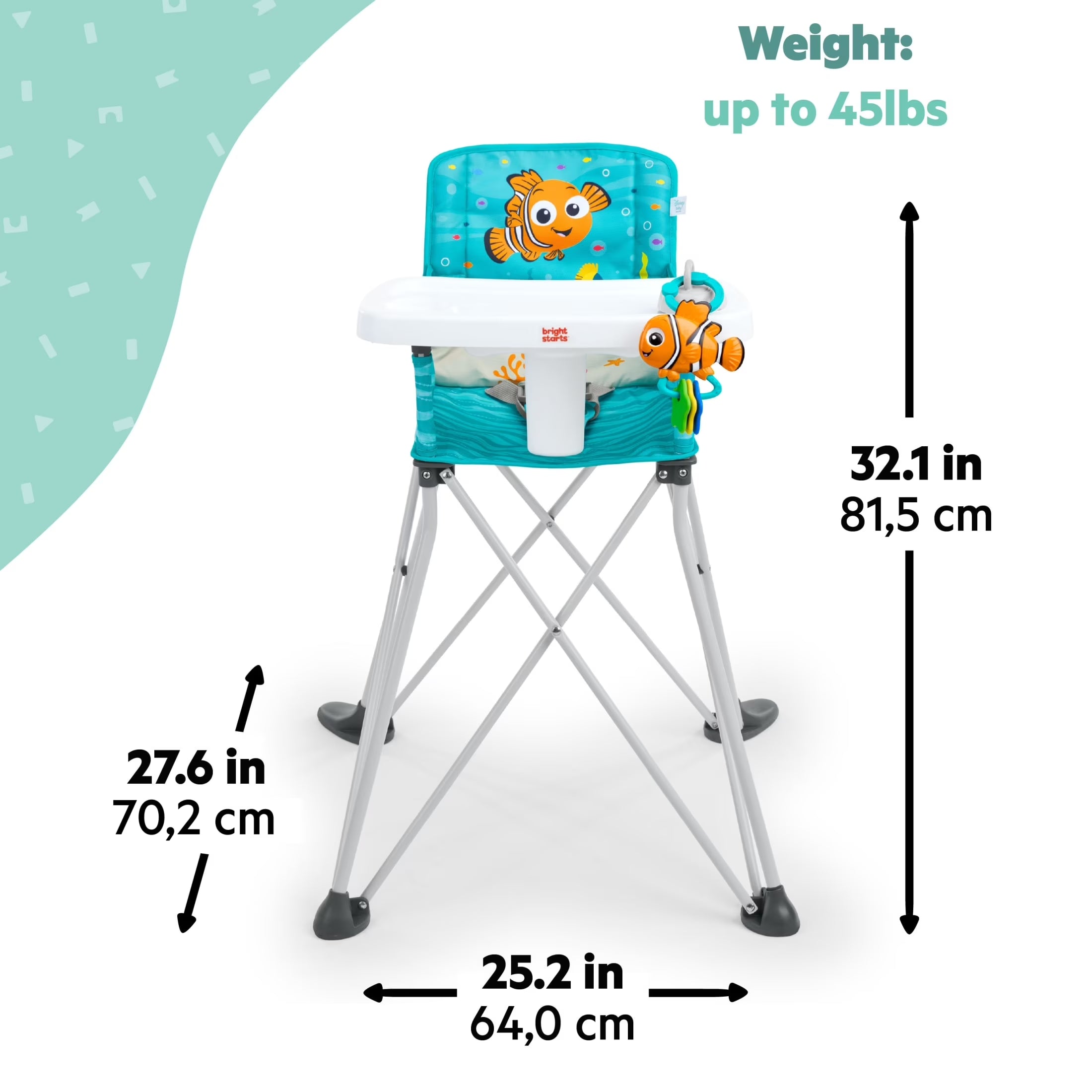 Disney Baby Finding Nemo Pop ‘N Dine Portable Highchair from , Unisex, Infant