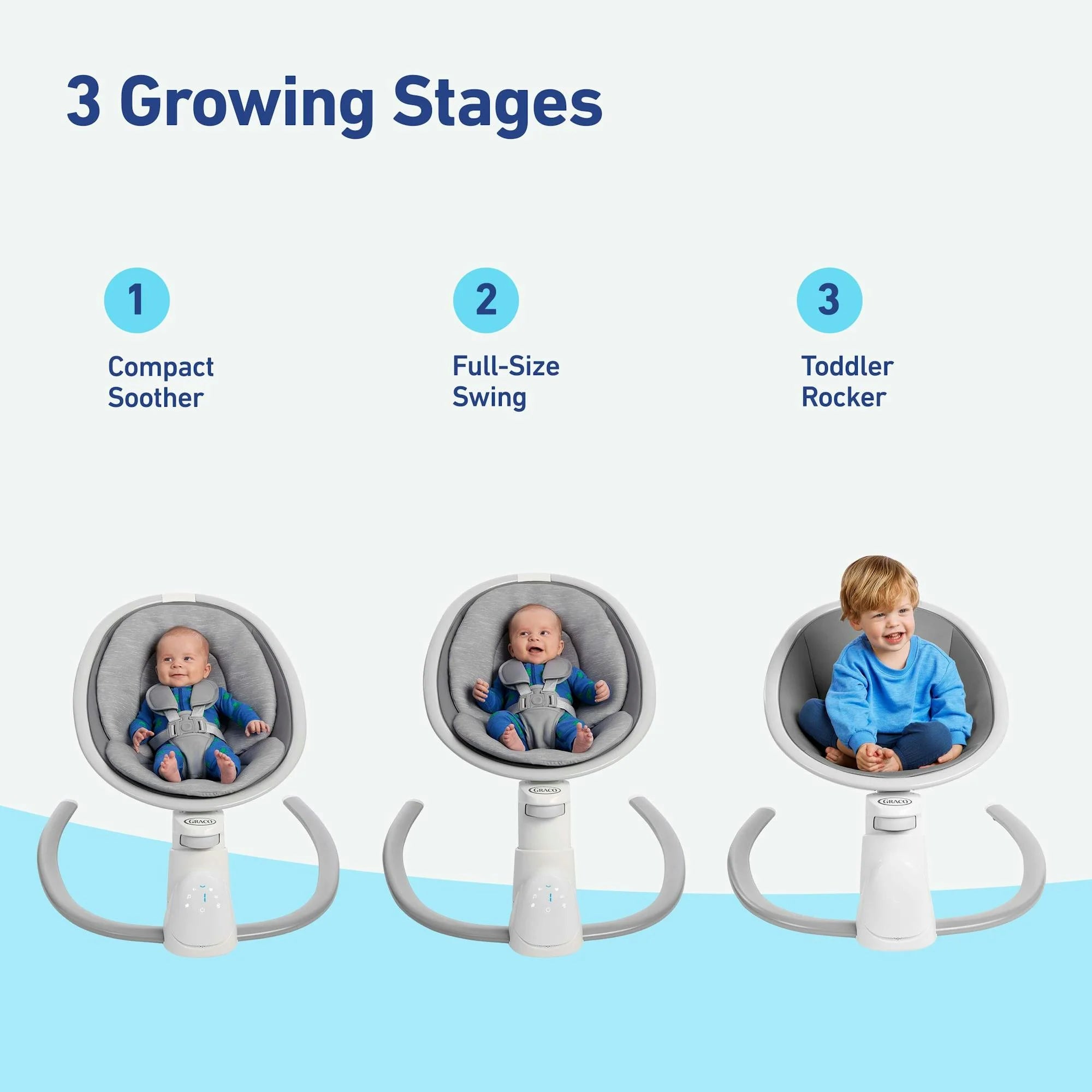 Graco Graco Soothe 'N Sway Bluetooth 3-In-1 Swing