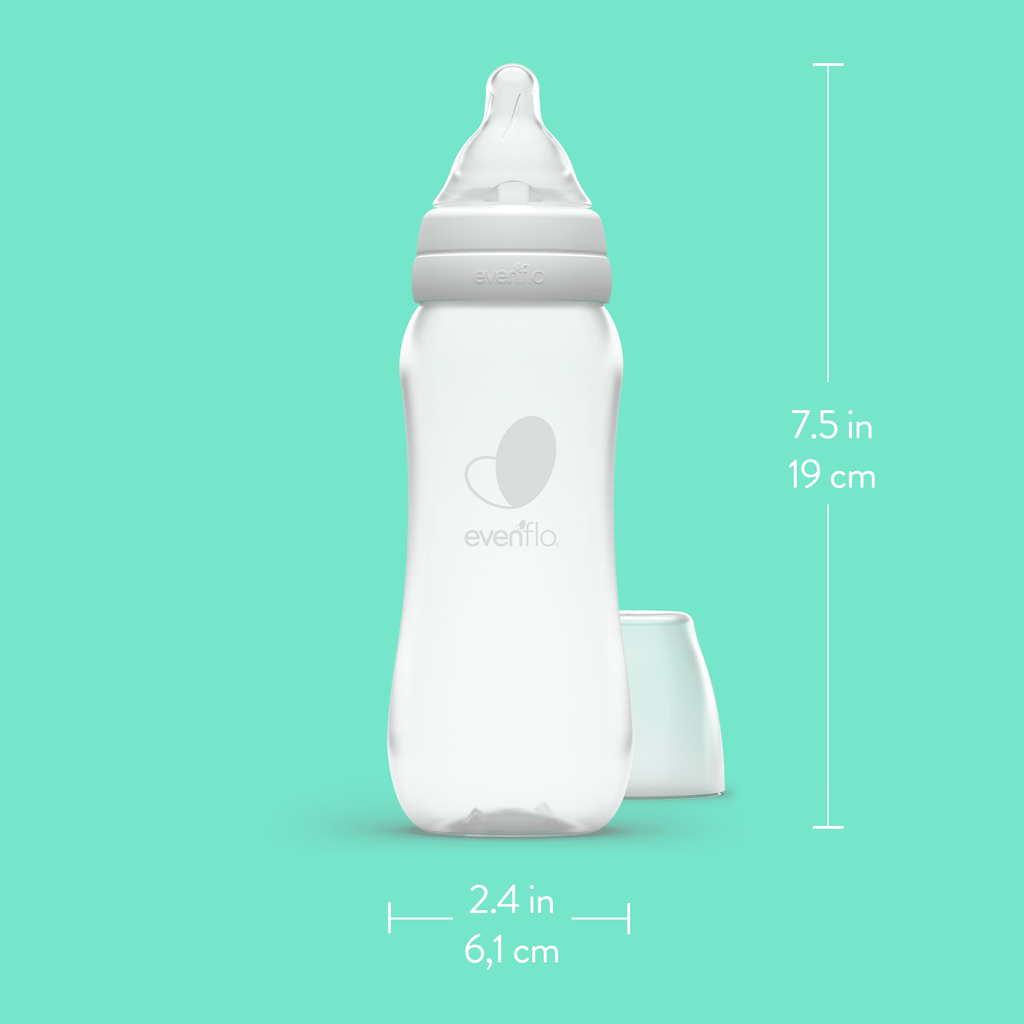 Evenflo Balance + Standard Neck Bpa-Free Plastic Baby Bottles , 9Oz Clear, 6 Count