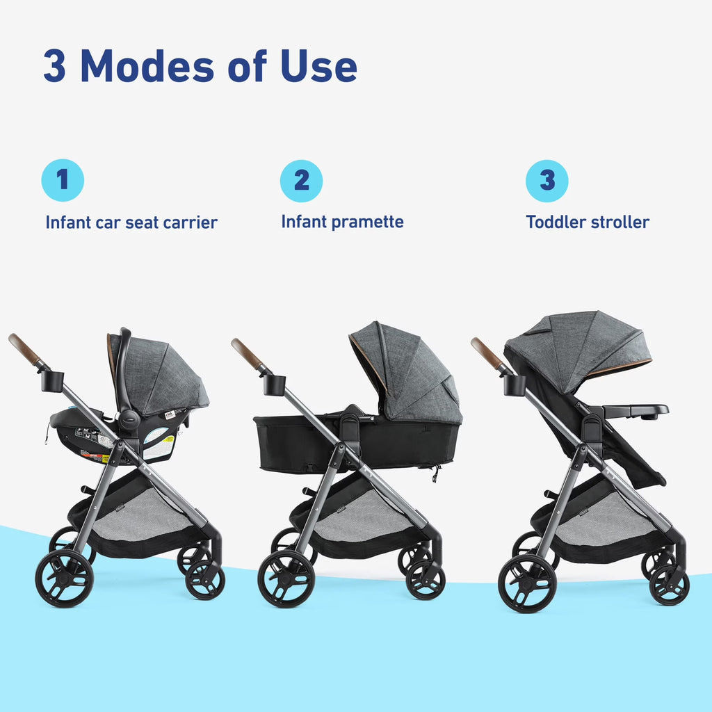 Modes Trio Travel System, Hemlock, Black