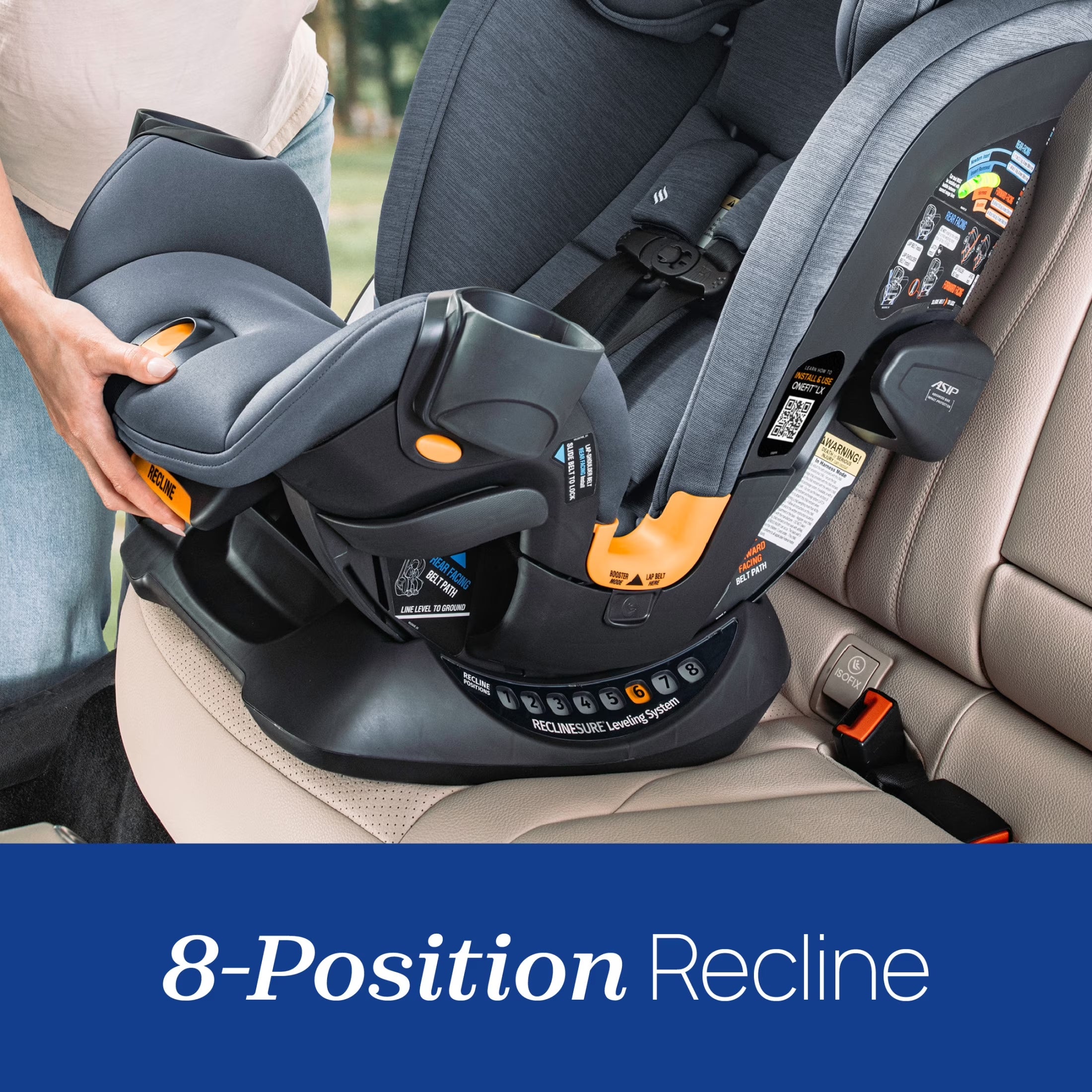 Onefit™ LX Cleartex® All-In-One Convertible Car Seat - Ebony (Black), New