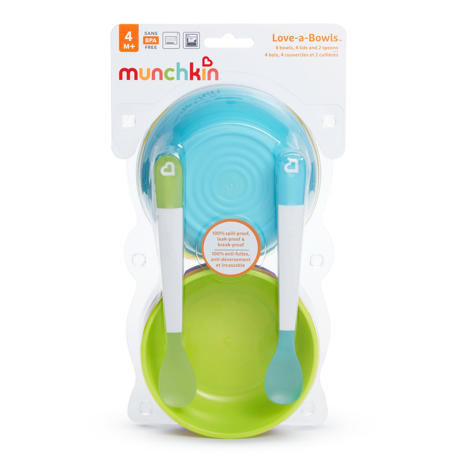 Munchkin® Love-A-Bowls™ Baby Feeding Set, Multi-Color, Unisex, 10 Pack