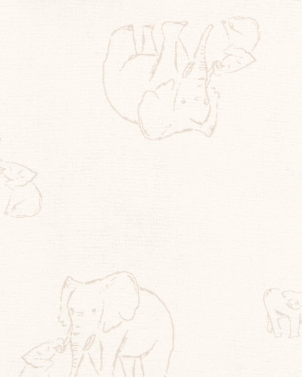 Baby Unisex Receiving Blankets 4-Pack (Cream Elephant)