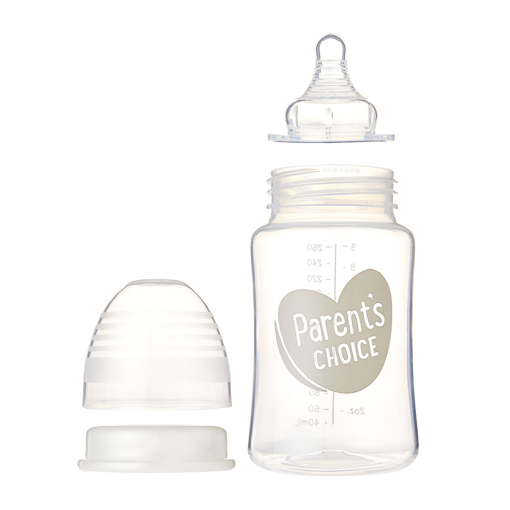 Wide Neck Bottles, 3 Pack, 9 Fl Oz