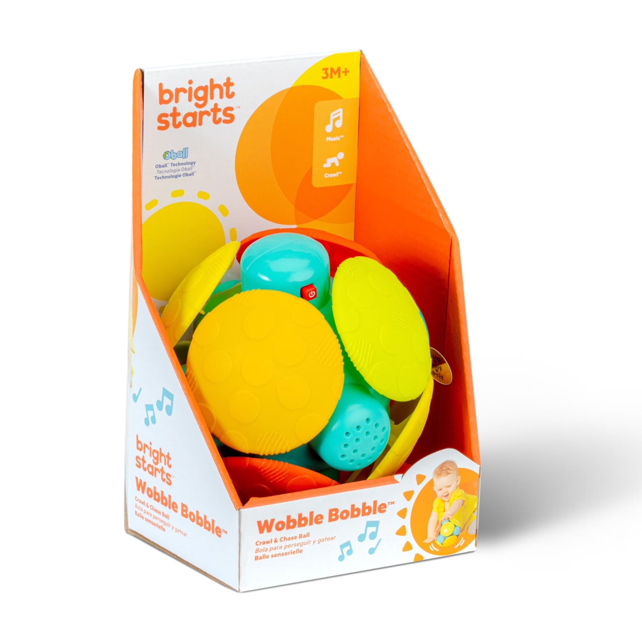 Wobble Bobble Crawl & Chase Baby Activity Ball Toy, Unisex, Ages 3 Months +