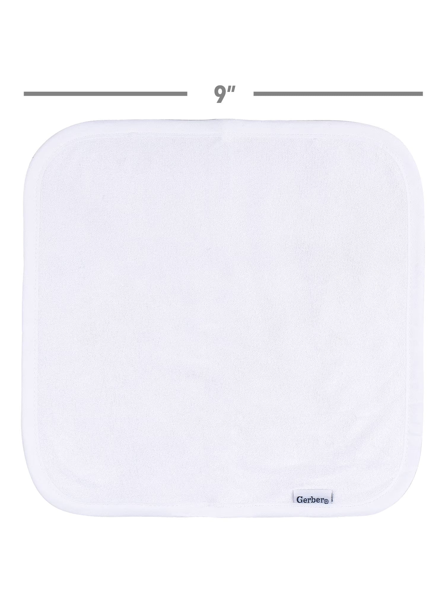 Baby Neutral White Absorbent Knit Terry Washcloth, 6-Pack, One Size