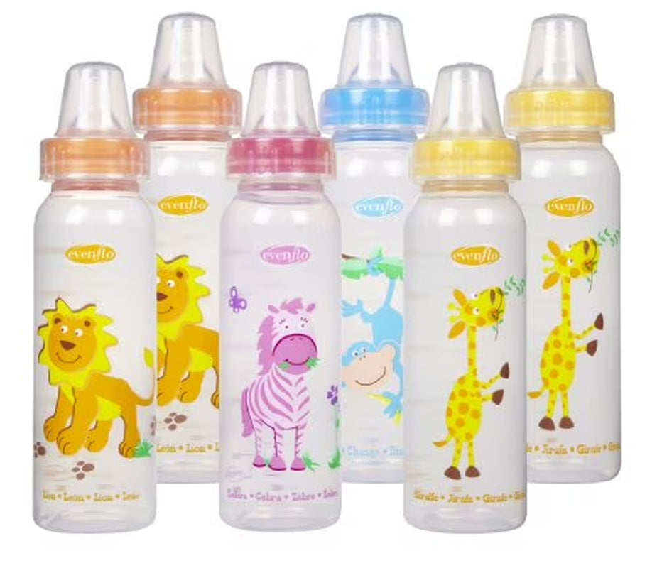 Classic Zoo Friends Standard Bottles 8 Oz 3 Each