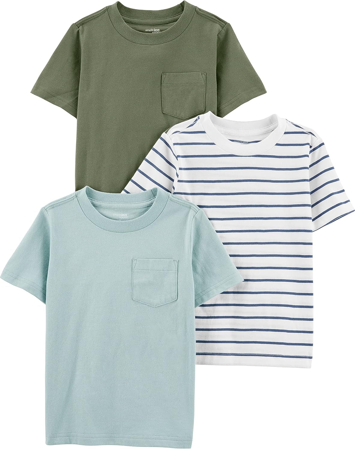 Baby Boys' 3-Pack Short-Sleeve Tee Shirts