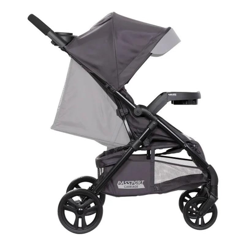 Baby Trend Passport Carriage Stroller with Privacy Net, Silver Sky Grey