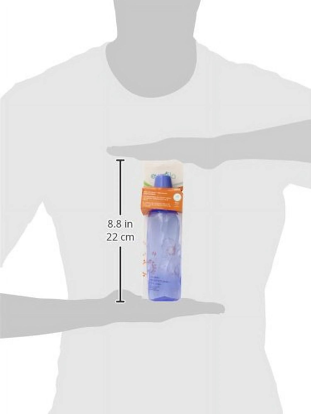 Classic 8-Ounce Tinted Plastic Bottles, Assorted Colors 1 Ea