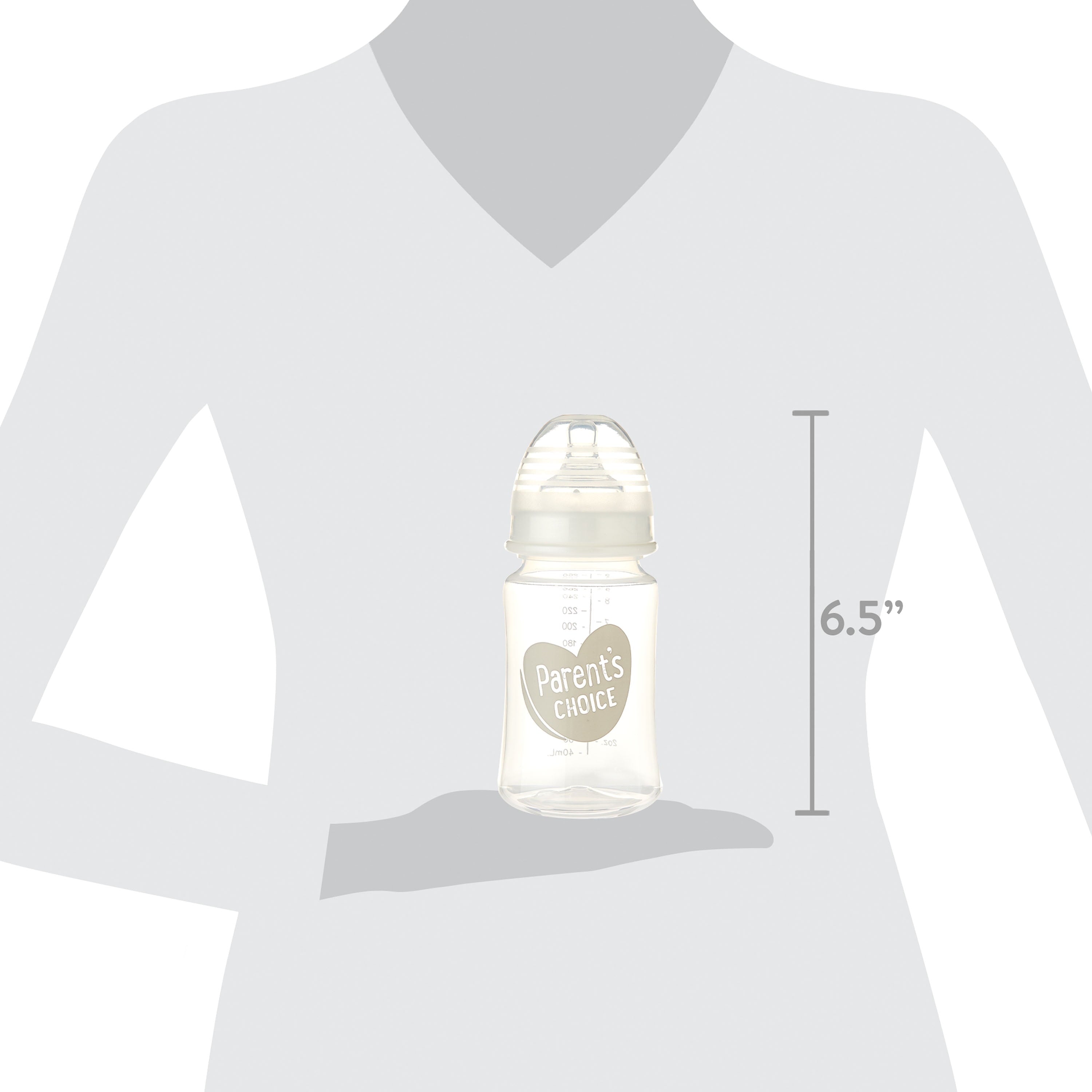 Wide Neck Bottles, 3 Pack, 9 Fl Oz