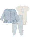 Baby Girl Take Me Home Outfit Set, 3-Piece, Sizes Newborn - 6/9 Months