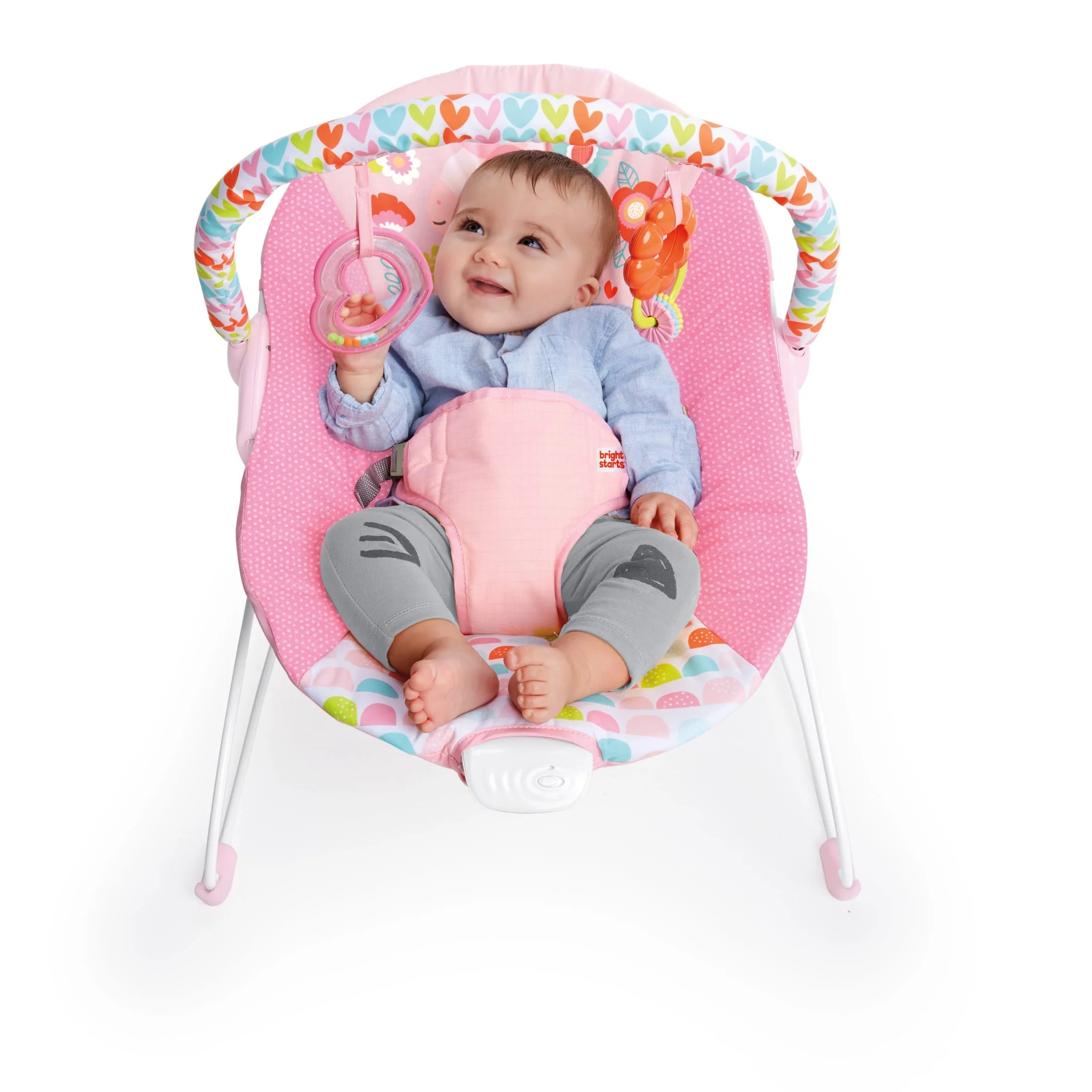 Vibrating Infant Baby Bouncer with Toys, Fantasy Unicorn