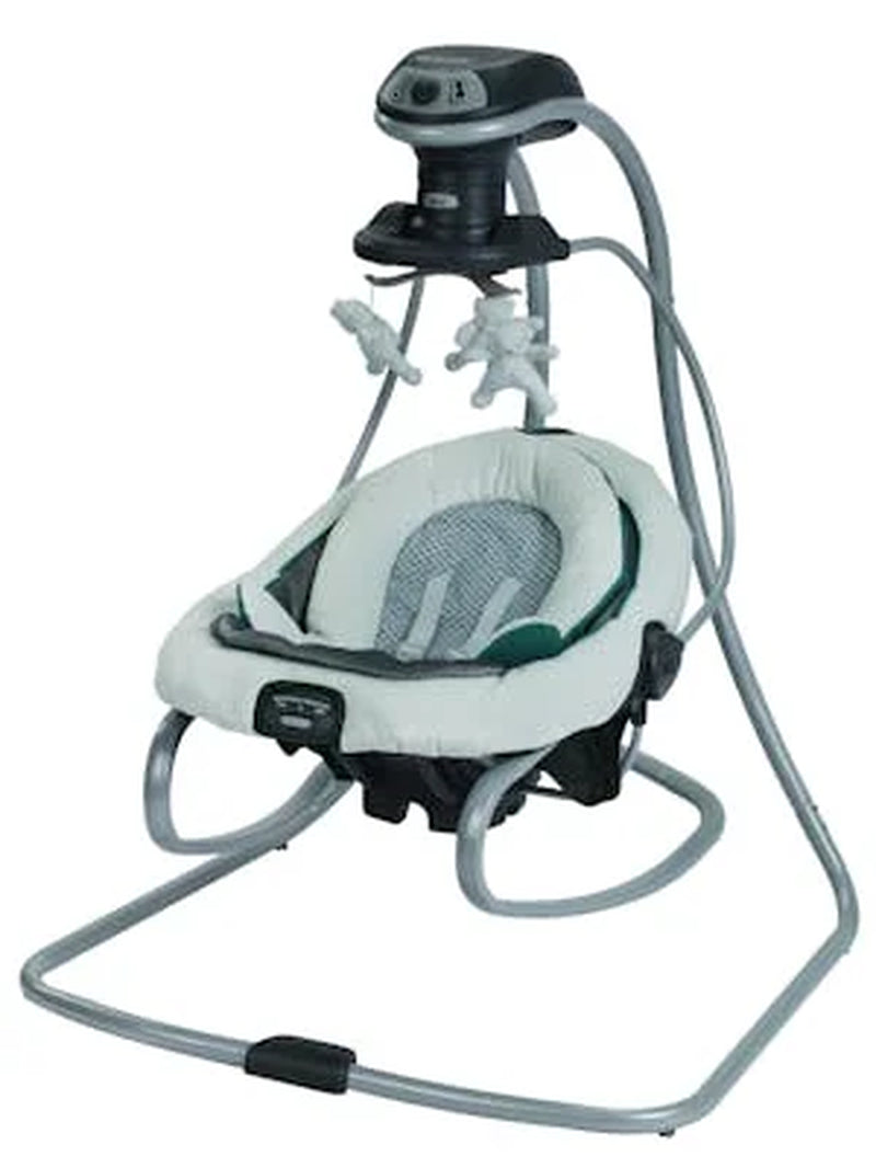 Duetsoothe Infant Swing and Rocker with Portable Seat in Sapphire