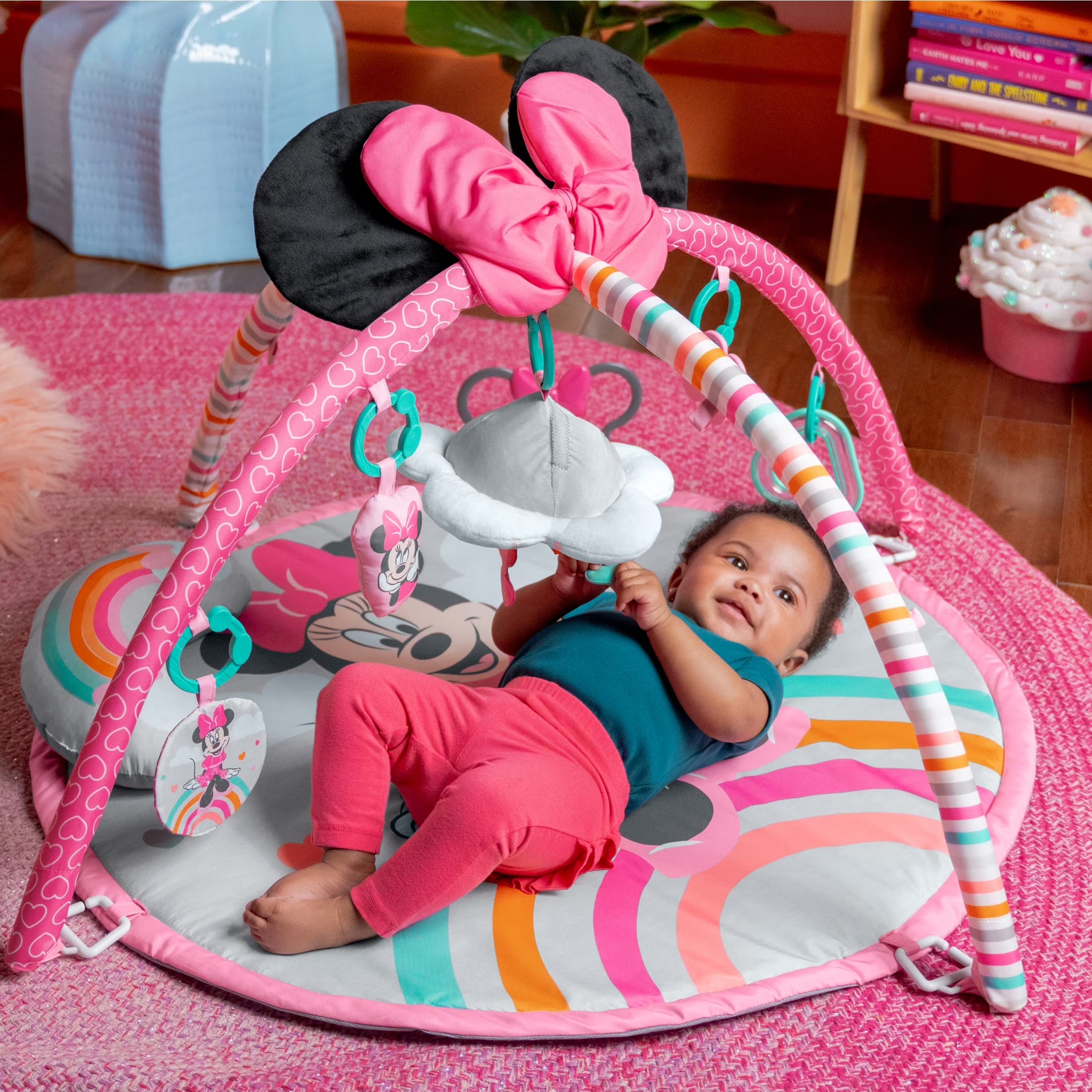 Disney Baby MINNIE MOUSE Forever Besties Activity Gym, Pink, Newborn+