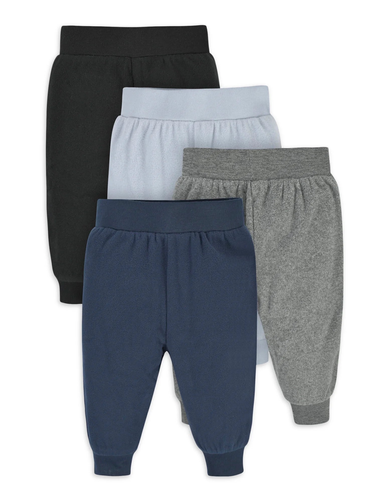Gerber Baby Boys Microfleece Pants, 4-Pack, (Newborn - 24 Months)