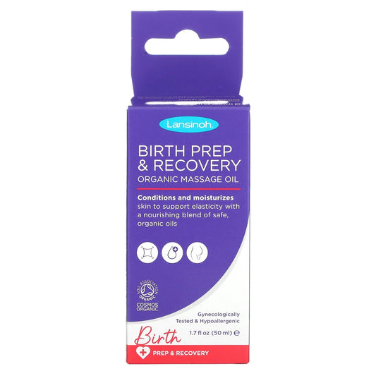 Birth Prep & Recovery, Organic Massage Oil, 1.7 Fl Oz (50 Ml), Lansinoh