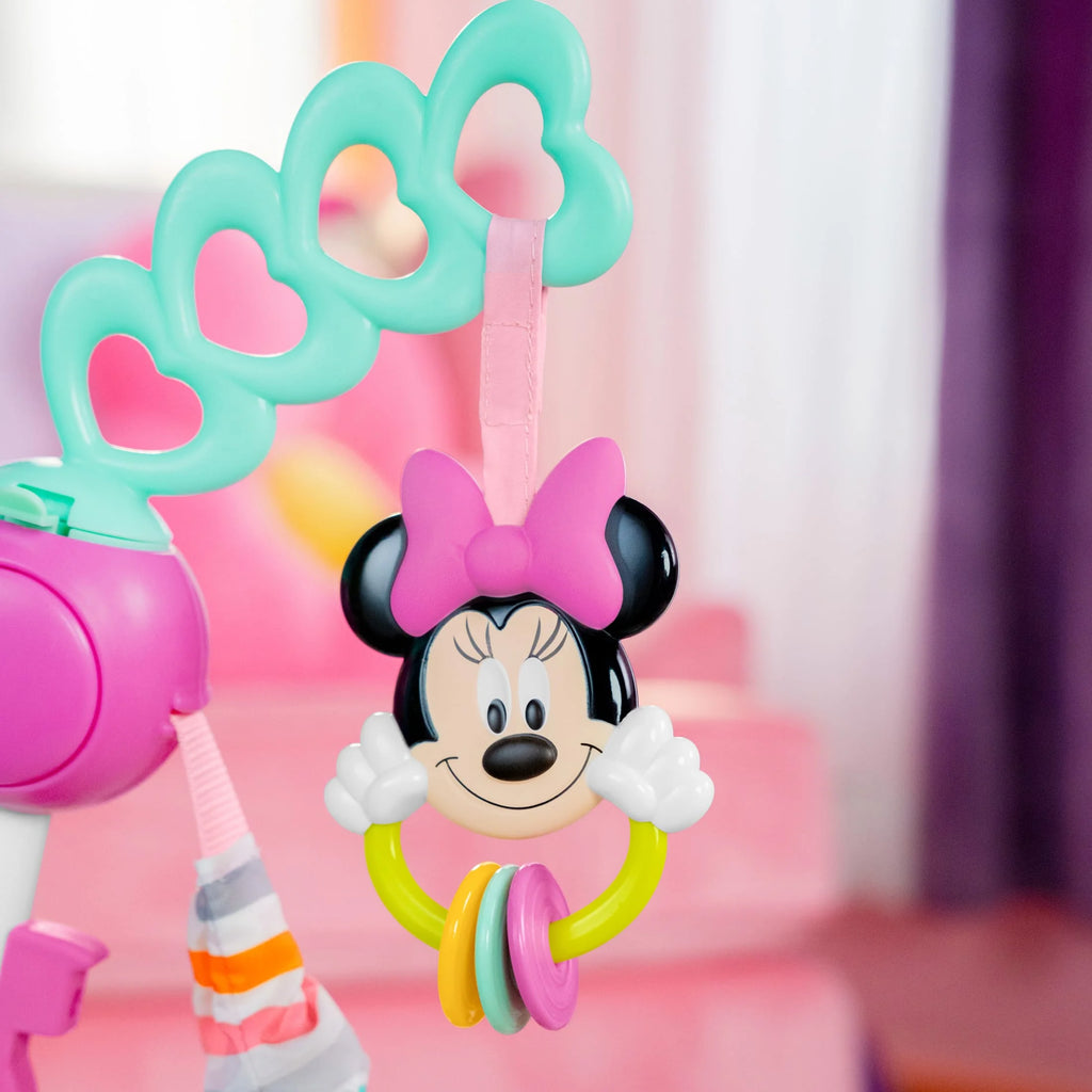 Disney Baby Minnie Mouse Forever Besties Infant Activity Center Jumper, Pink, Unisex, Infants Ages 6 Months to 1 Year