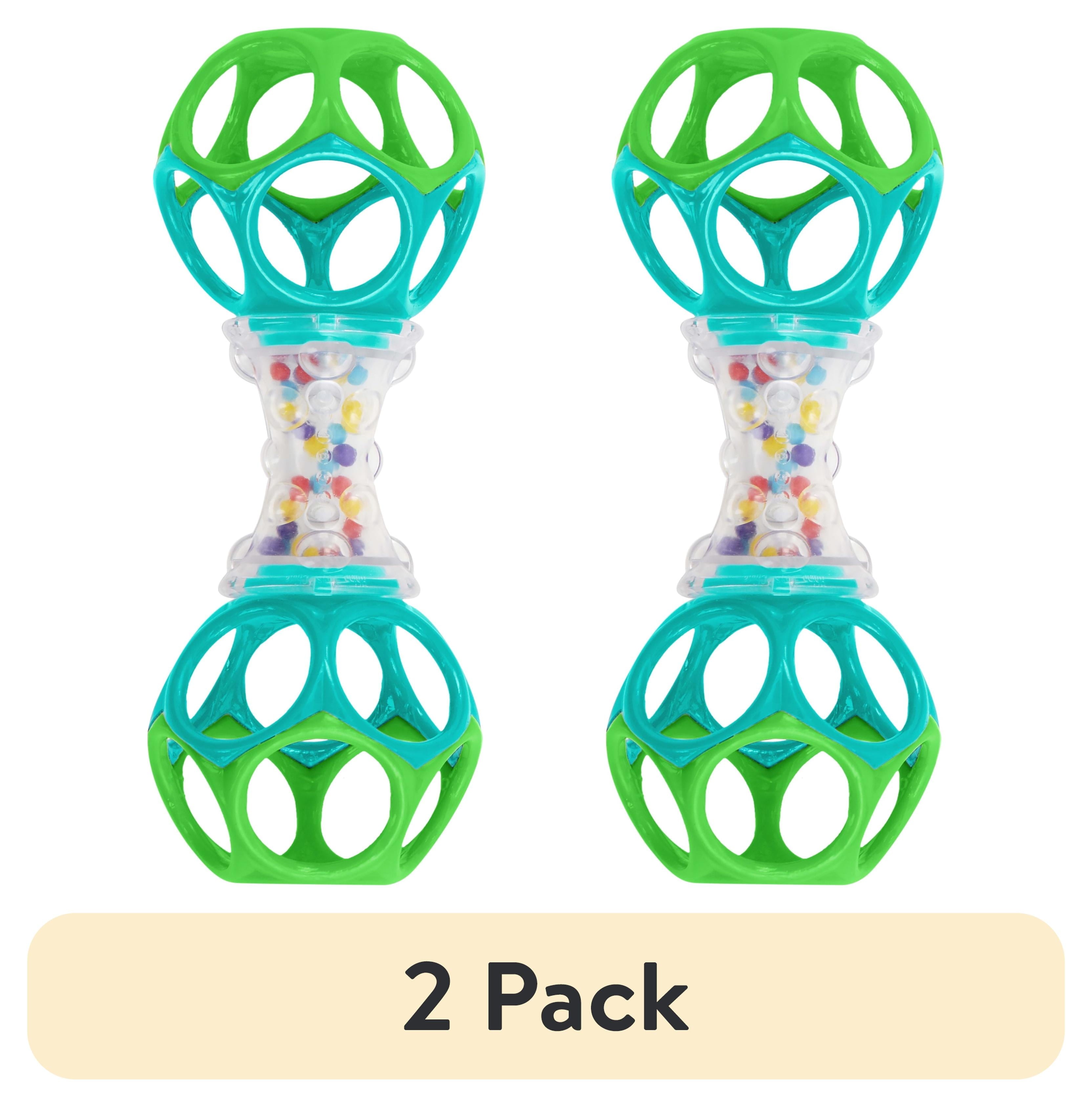 (2 Pack) Oball Shaker Rattle Toy, Ages Newborn +
