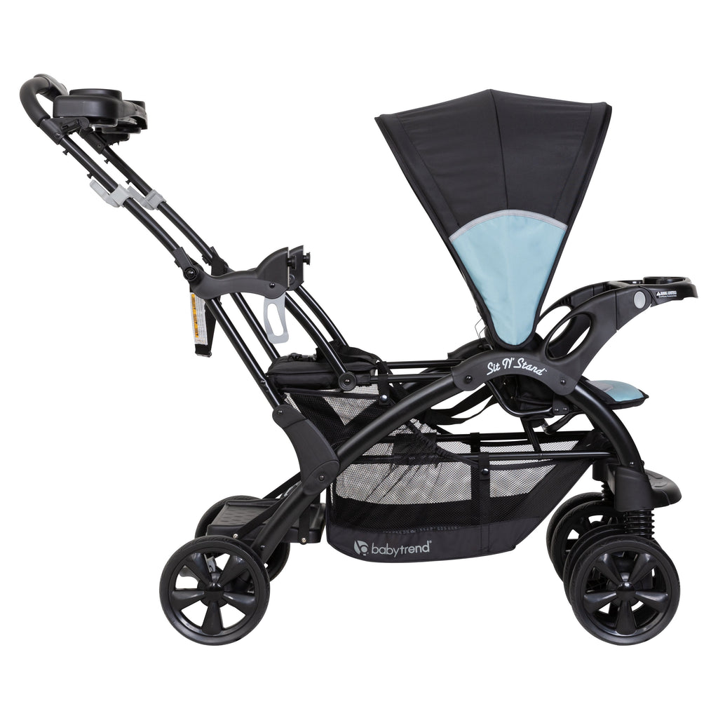 Baby Trend Sit N' Stand Double Stroller, Desert Blue