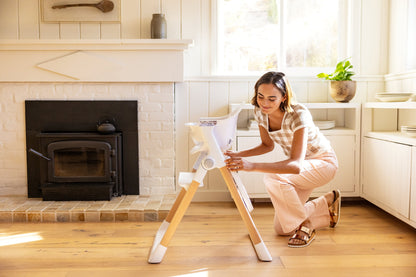 Munchkin® Float™ Easy Clean Foldable Infant and Toddler High Chair, White, Unisex